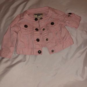 Girl pink jean jacket